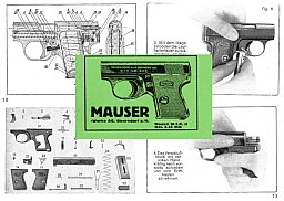 Nachdruck Bedienungsanleitung Pistole Mauser WTP II im Cal. 6,35 mm