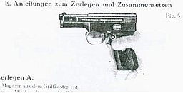Nachdruck Bedienungsanleitung Pistole Mauser Modell 14