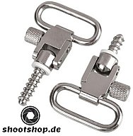 Riemenbügel mit Schnellverschluss / incl. Schrauben 2er Set - stainless OptikSet