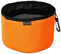 1 x Faltbarer Wassernapf ORANGE - Füllmenge: 2 Liter | Gewicht: 90g | Reiseequipment für den Hund!