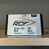 100 Geschosse Nosler .30 210 gr HPBT RDF