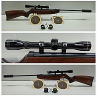 LUFTGEWEHR __ Traumzustand __ Kal.4,5(.177) __ LG + ZF + Schalldämpfer __ NEUWERTIG __ DAS MEGA SET