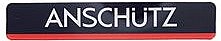 014911, ANSCHÜTZ, Aufkleber "ANSCHÜTZ" Schwarz/Rot, 9,5 cm x 1,7 cm, NEU