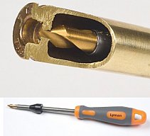 Lyman #7777760 - Flash Hole Uniformer | Zündlochbohrer/Entgrater mit Handgriff | .22-.45 Cal