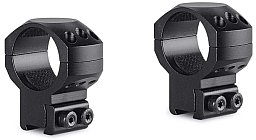HAWKE Taktische Ringmontage Aluminium 30mm Mittelrohr für 9-11mm Schiene Bauhöhe HOCH = 17mm #24107