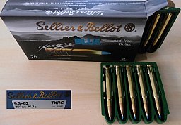 Munition S&B 9,3x62 TXRG Exergy blue bleifrei