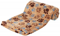 TRIXIE Hundedecke LASLO Soft-Fleece (dick) 100x70cm Beige | für Allergiker geeigenet > 60° waschbar!
