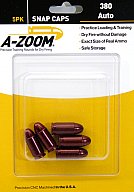 5x A-ZOOM Pufferpatronen/Exerzierpatrone #15113 .380 Auto 9mm KURZ - 380 Auto | Dry fire Trockentra