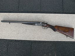 Belgische Kutscherflinte , Hahnflinte, Querflinte FN Kal. 16/65