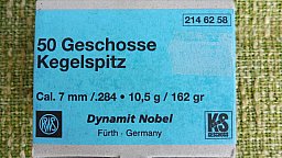 50 RWS KS Geschosse .284/7mm 10,5/162gr.****einfach mal ansehen kostet nichts