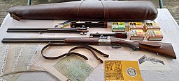 BÜHAG Suhl Mod.35E 7x65R/16-70 + Böhler Spezial-Stahl+Wechsellauf + 2x Carl Zeiss + Dokumente