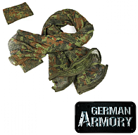 Netzschal Tarnschal Commando Scarf Schal 190x90cm BW Army Sniper Schal Tarnung Tarnnetz Jagdschal