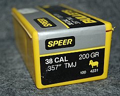 ***SPEER Geschosse 38 CAL 200GR .357" TMJ 100ST. #4231 ***