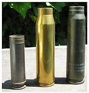 3 STÜCK Messing- und ALU Hülsen Bundeswehr und US Army Ausstellungsstücke