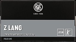 50 Stück Schuss RWS .22 l.r. lfb KK Munition SUBSONIC Z LANG 1,9g Blei-RN 235m/s low noise / recoil