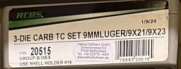 9mm Luger Hartmetall Matrizensatz RCBS