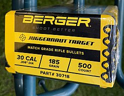 500 Geschosse Berger .30 185 gr Juggernaut Target