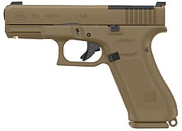 Glock Pistole G19X MOS Pistol Set 9 mm Luger 4" / 10,2 cm Coyote, Crossover