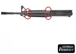 AR15 M16 M4 XM177 CAR15 Slipring Handschutz Haltersatz M16 DPMS Hera AMRS Windham Schmeisser LUX