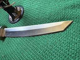 Herbertz Gürtelmesser Tantoklinge Dolch Tanto mit Edelstahlknauf und Gummigriff