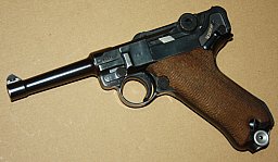 ZIVILE WK2 Luger P08 "Mauser-Banner 1942" im Kal. 9x19 -TIP TOP-
