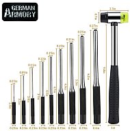 AR15 10 teiliges Rollstift Treiber Set mit Hammer Roll Pin Punch Kit BüMa M16 Büchsenmacherwerkzeug