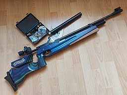 Walther Match Pressluftgewehr mit gültiger Stahlkartusche bis 9/28