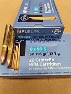 8x60 S/196 grs. Teilmantel PPU 20 stk. A-474