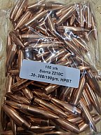 .30-.308/190 grs #2210# Sierra MK HPBT Geschosse 100 stk