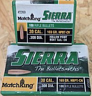 .308/169 grs #2269# Sierra HPBT-CN Match Geschosse 100 stk