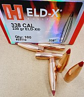 .338/230grs ELD-X Hornady No. 33210 Geschosse 100 Stk.