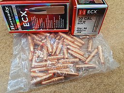 .30/165 grs ECX Hornady Geschosse bleifrei 50 Stk. No. 304714#