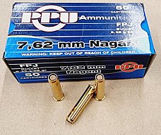 7,62 Nagant/98grs A-470 PPU FPJ 50 Stk.