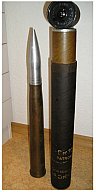 40X365mm Hülse/Geschoss ALU Flugabwehrkanone Bofors DEKO TOP ZUSTAND Flugabwehr