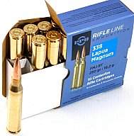 10 Schuss / 10 Patronen PPU .338 LAPUA MAGNUM 250gr 16,2g Vollmantel FMJ BT Munition PrviPartizan !