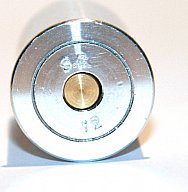 Pufferpatronen Aluminium mit FEDER FLINTE | Messingplättchen > lange Lebensdauer! CAL 12/16/20/28