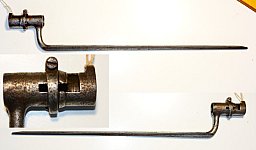 Tüllenbajonett, 40.8 cm lange Dreikantklinge