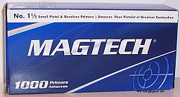 1000St. Magtech Boxer-Zündhütchen - SMALL PISTOL - No 1 1/2 -