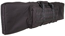 Gewehrtasche f. 2 Langwaffen bis 140cm Schwarz m. Trennwand + Rucksackgurte – Doppel Futteral