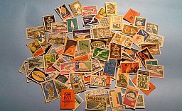 Sammlung Streichholzschachteletiketten