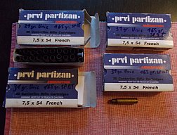 Prvi Partizan Hülsen, 7,5 x 54 MAS, 80 Stück, verzündert und rekalibriert