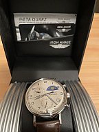 Mondphasen Anzeige Herrenarmbanduhr Chronograph