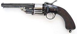 Perkussionsrevolver John Blisset Patent, London, Kaliber .44, überarbeitet, neu brüniert, Sammlerw.