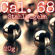 40x HDX68 Cal.68 Chromstahlkugeln