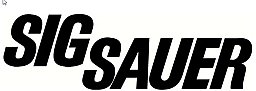 Auto-Autoaufkleber SIG SAUER – Weiß oder Schwarz – ca. 71 × 215 mm