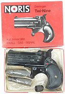 Schreckschusspistole Noris Derringer Twi-Nine PTB 276 Kal. 9mm R.K. in OVP mit 2 Abschussbecher