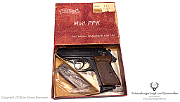 Pistole, Walther, PPK, 1966, Kal. 7,65mmBrowning, Bestzustand.