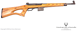 Halbautom. Büchse, Heckler&Koch, HK, SL 7, Kal. .308Win, Lochschaft, 10-Schuss Magazin, Bestzustand.