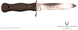 Kampfmesser, Bundeswehr, Original, Schneidteufel Solingen, gebrauchter Zustand, ohne Scheide.