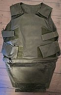 Polizei Schutzweste Schutzklasse 1 ballistische Einlagen Vorder- und Rückenteil